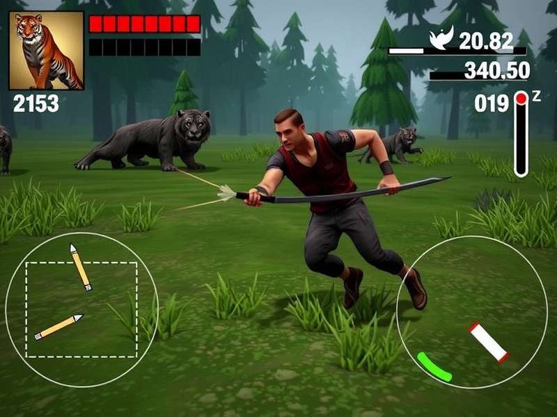 Savage Tiger Hunt Gameplay Screenshot